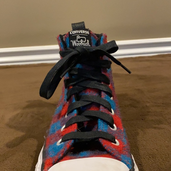 Converse X Woolrich, Plaid Hightop Chuck Taylor. Women’s 8 - Picture 7 of 9
